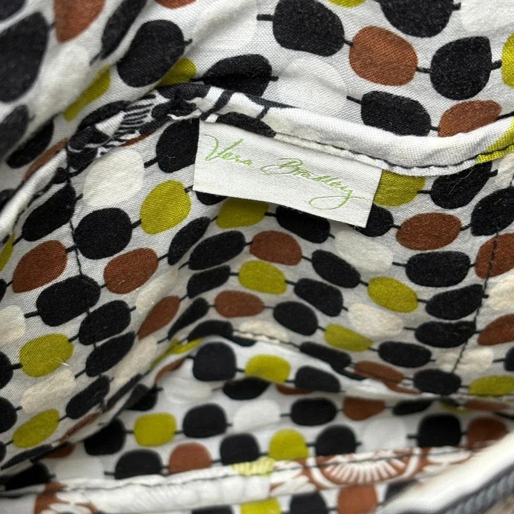 Vera Bradley Crossbody Quilted Cotton Retired Bag Brown Green Purse Earthy Cargo